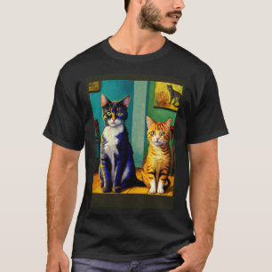 Camiseta Gato Impressionista Surreal Impressionismo Gatos