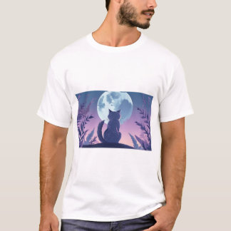Camiseta gato impresso