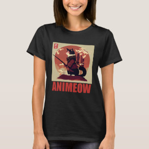 Camiseta Gato Incrível em Armadura de Samurai para a Cultur