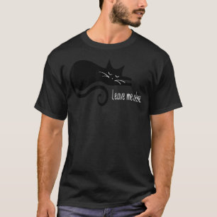 Camiseta Gato Introvertido Deixe-me Sozinho Gato Fofo Anima