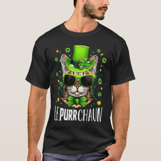 Camiseta Gato Irlandês Lepurrchaun Dia de São Patrício Gato
