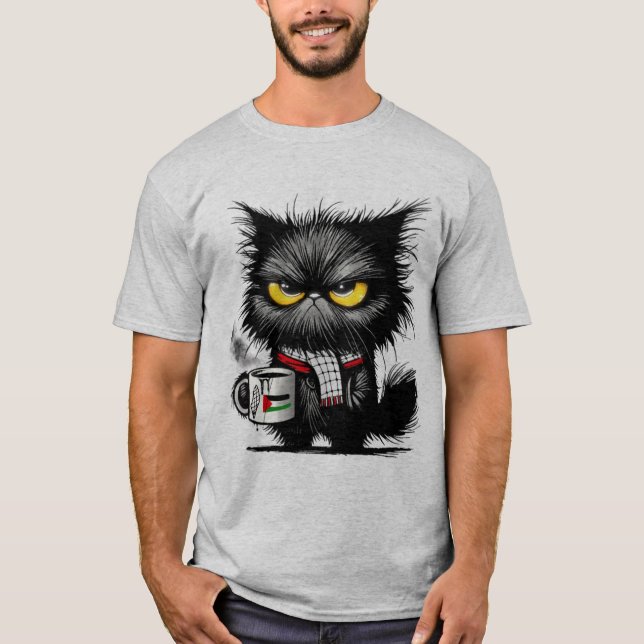 Camiseta Gato irritado (Frente)
