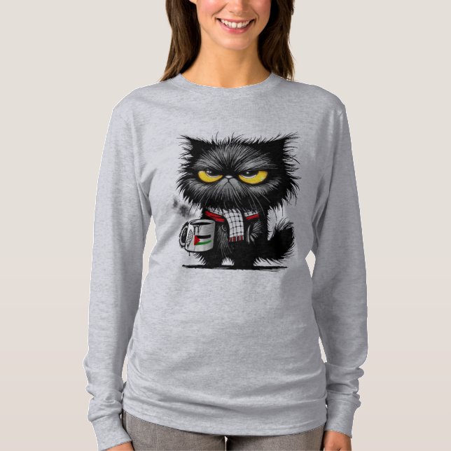 Camiseta Gato irritado (Frente)