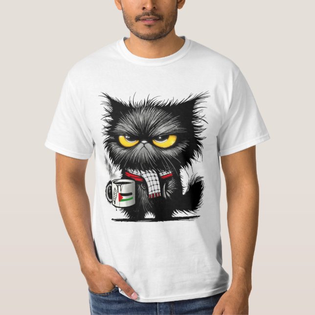 Camiseta Gato irritado (Frente)