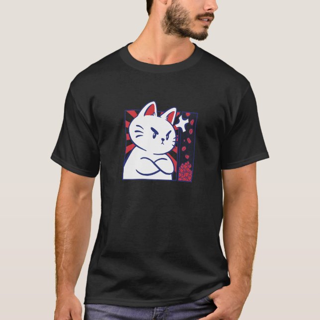 Camiseta Gato Irritado (Frente)
