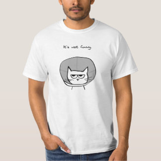 Camiseta Gato irritado e o cone da vergonha