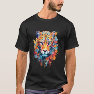Camiseta Gato Jaguar Amante de Grandes Gatos Estampa Arte G