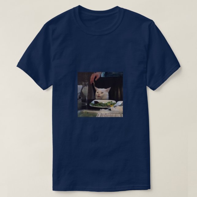 Camiseta Gato Jantado Confuso (Frente do Design)
