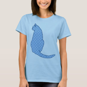 Camiseta Gato Japonês - Blue Kimono Impressão