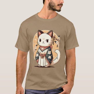 Camiseta Gato japonês engraçado