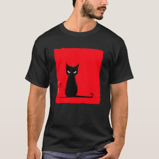 Camiseta Gato Japonês Engraçado e Sassy Arte Gato Mal-humor