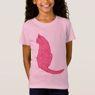 Camiseta Gato Japonês, Fúchsia Pink Batik