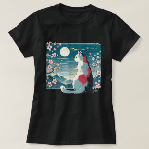 Camiseta Gato Japonês Montanha Sakura Chersom