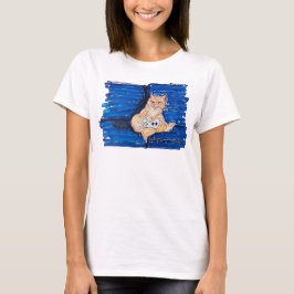 Camiseta Gato Jogador de Gengibre