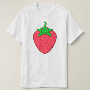 Camiseta Gato Kawaii - CAT STRAWBERRY