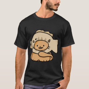 Camiseta Gato Kawaii em Taiyaki