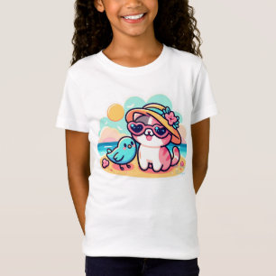 Camiseta Gato kawaii fofo