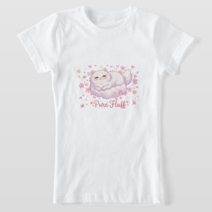 Camiseta Gato Kawaii Fofo Puro Fluff
