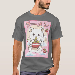 Camiseta Gato Kawaii, Gato e Ramen, Coodles Japonês
