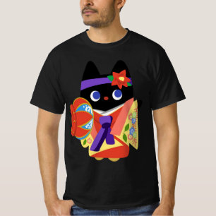 Camiseta Gato Kimono de Okinawa