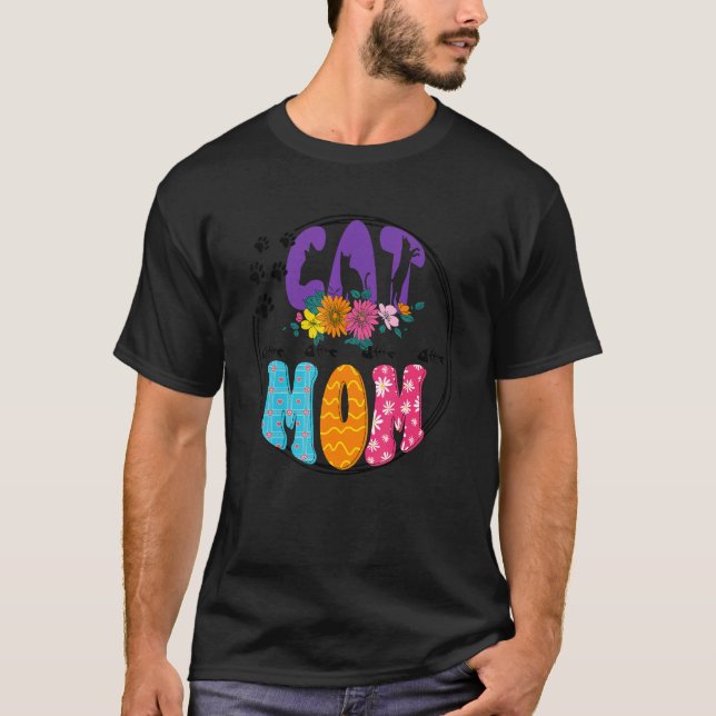 Camiseta Gato Lady Women Girl Cat Dia de as mães 2022 (Frente)