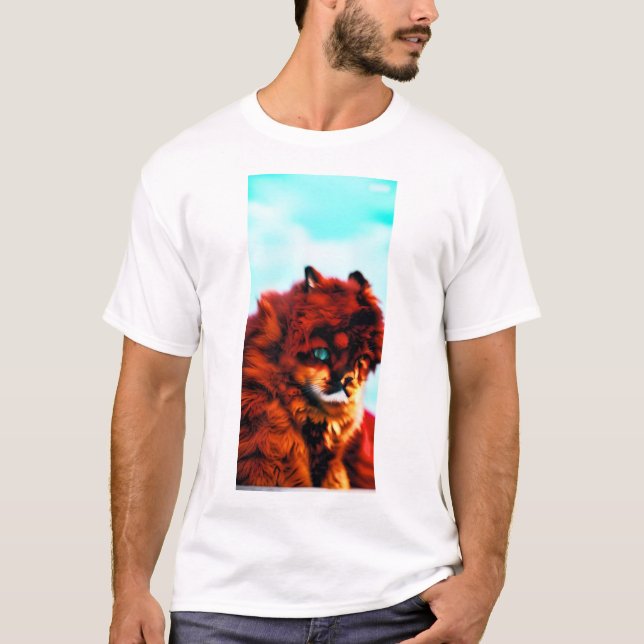 Camiseta Gato Laranja (Frente)