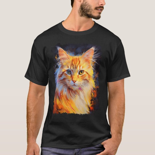 Camiseta Gato Laranja (Frente)