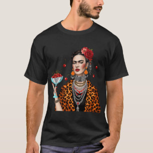 Camiseta Gato Laranja Engraçado Olhando Olho de Peixe