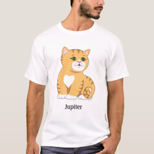 Camiseta Gato Laranja Fofo