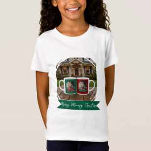 Camiseta Gato laranja, Foto Texto Personalizar, Meowy Natal