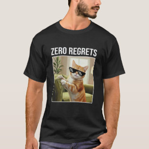 Camiseta Gato Laranja Gengibre Zero Arrependimentos Gatinho
