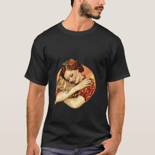 Camiseta Gato laranja tabby da era retrô vintage 1940 1950