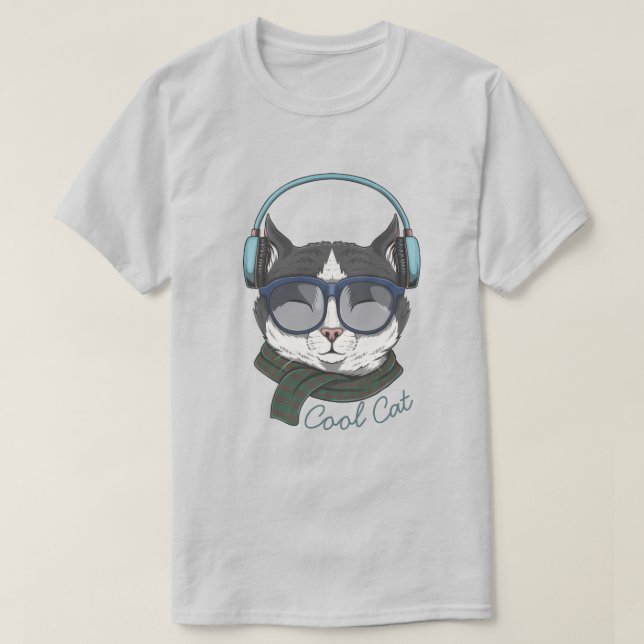 Camiseta Gato legal (Frente do Design)