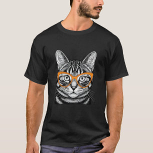 Camiseta Gato Legal Amante de Animais de Estimação Hipster 