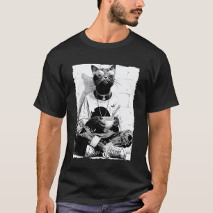 Camiseta Gato Legal Anime Gato Hipster Comendo Ramen Japonê