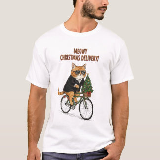 Camiseta Gato legal de bicicleta – Presente engraçado de Na