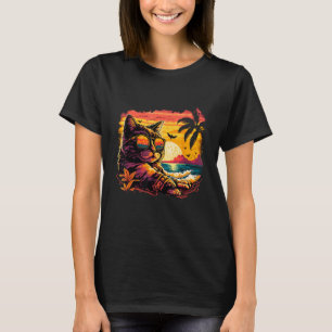 Camiseta Gato Legal de Bum Praia Meow em óculos Sunglass