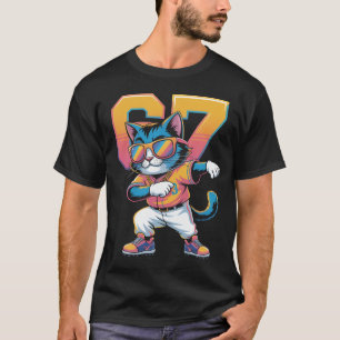 Camiseta Gato Legal de Dabbing 67 Presente para Fã de Espor