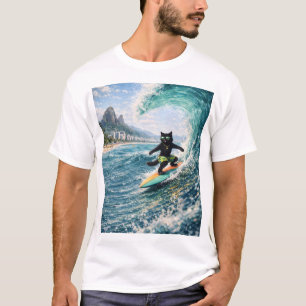 Camiseta Gato Legal Surfando