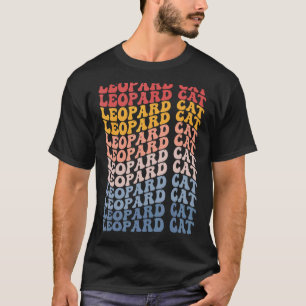 Camiseta Gato Leopardo Groovy Retro 1