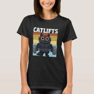 Camiseta Gato Levanta Academia de Musculação Gato Levanta K