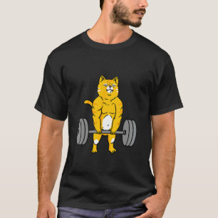 Camiseta Gato Levantamento de Peso Gato Halterofilismo