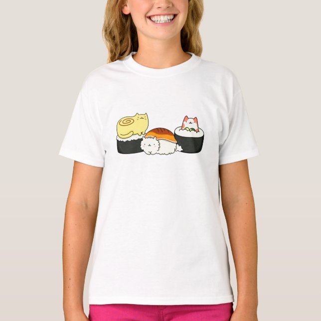 Camiseta Gato-lifornia Sushi Roll (Frente)