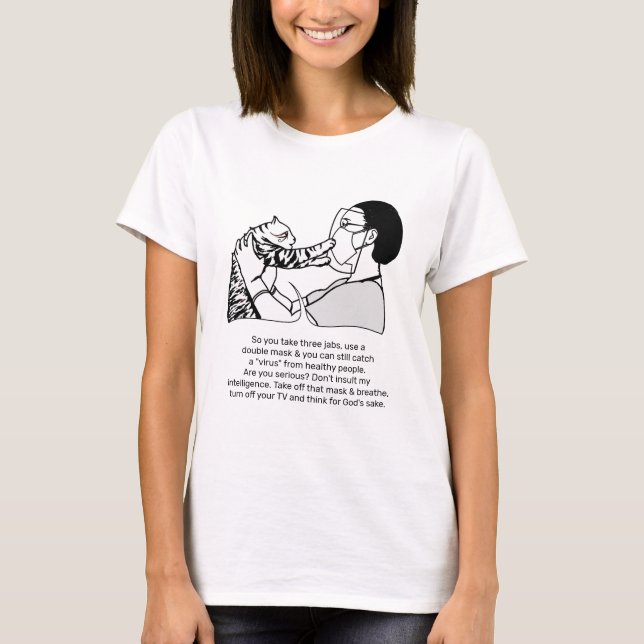 Camiseta Gato Listrado e Mensagem (Frente)