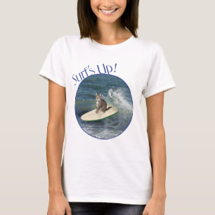 Camiseta Gato Listrado Surf's Up!