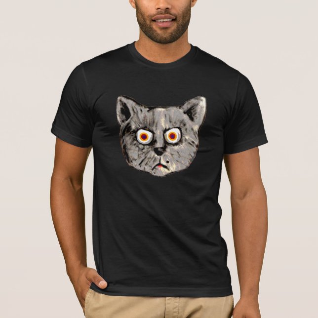 Camiseta gato louco (Frente)