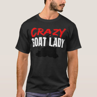 Camiseta Gato Louco De Cabra Lady Goat Lover Animal Engraça