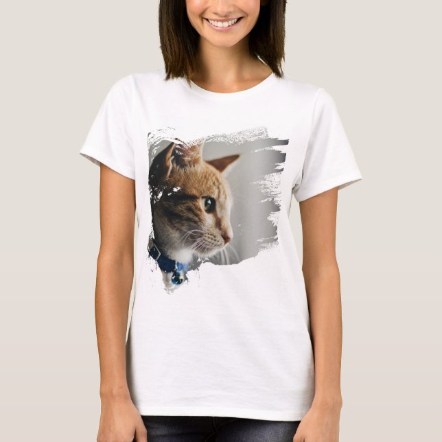 Camiseta Gato Louco E Engraçado (Frente)