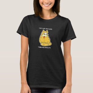 Camiseta Gato Louco Eu Não Sofro De Insanidade Eu Aproveito