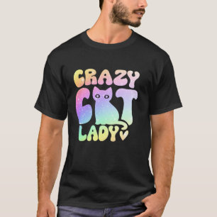 Camiseta Gato Louco, Gata Colorida Gatinhos Coloridos, Sobr
